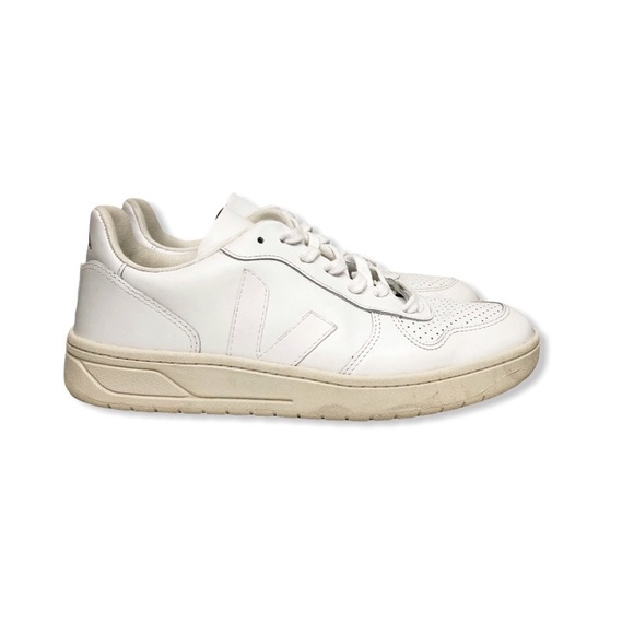Veja Women’s V-10 Sneakers Trainers Leather White size 9 - Picture 2 of 9